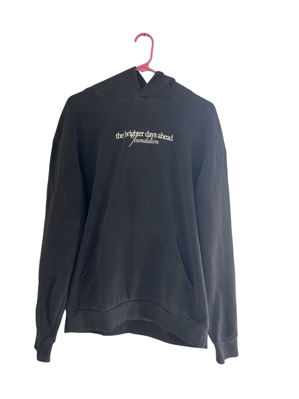 ARIANA GRANDE MERCH The Brighter Days Ahead Foundation gray Hoodie -Small